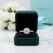 14k White Gold 2.0 Ct Pave Diamond OptionEngagement Ring - Evani Naomi Jewelry