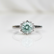 14k White Gold 2ct Diamond OptionWedding Ring - Evani Naomi Jewelry