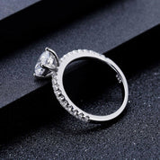 14k White Gold 3.0 Ct Diamond Engagement Ring-Evani Naomi Jewelry