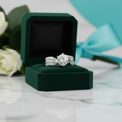 14K White Gold 3ct Full Diamond OptionRing - Evani Naomi Jewelry