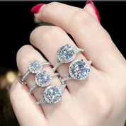 14k White Gold Split Shank Engagement Ring-Evani Naomi Jewelry