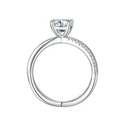 14k White Gold Twist Promise Ring-Evani Naomi Jewelry
