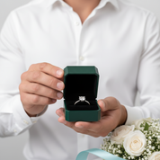 14k Round Cut Diamond Option Engagement Ring