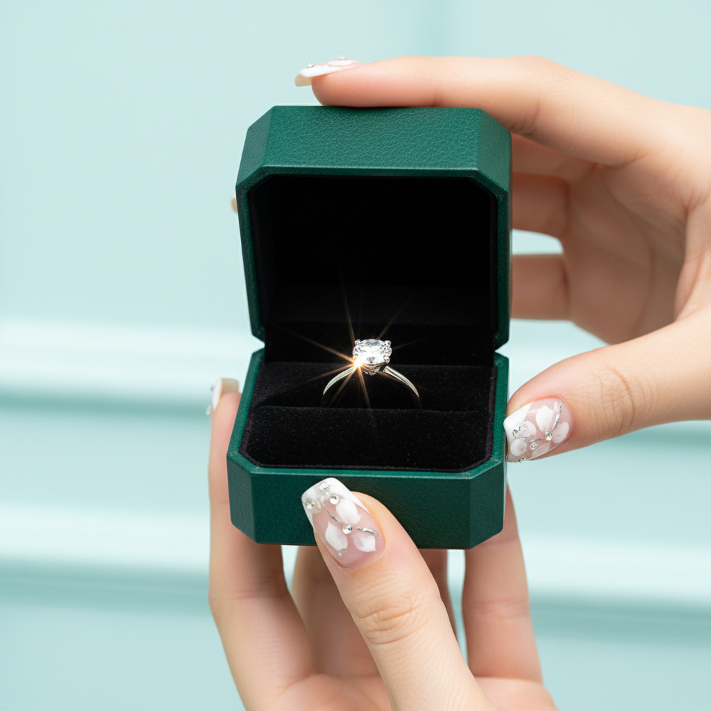 14k Round Cut Diamond Option Engagement Ring