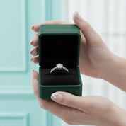 18K White Gold 1.0 Ct Round Diamond Option Engagement Ring