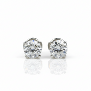 18K White Gold Diamond OptionStud Earrings - Evani Naomi Jewelry