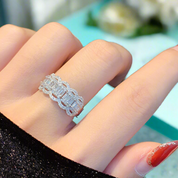 18k Solid Gold Diamond Wedding Band-Evani Naomi Jewelry