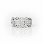 18k Solid Gold Diamond OptionWedding Band - Evani Naomi Jewelry