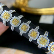 18k White Gold Diamond Engagement Ring-Evani Naomi Jewelry