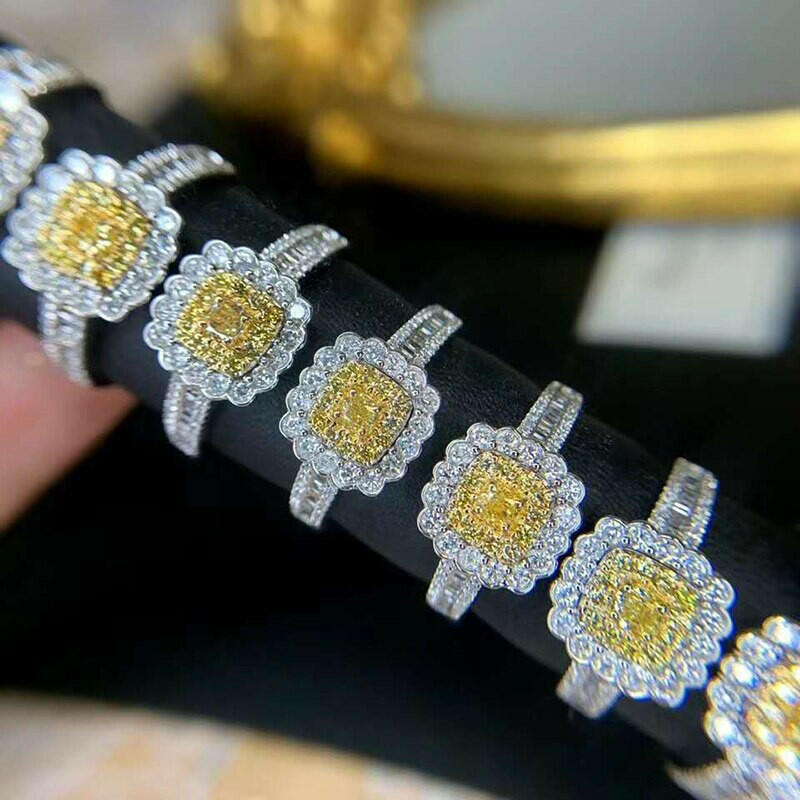 18k White Gold Diamond Engagement Ring-Evani Naomi Jewelry