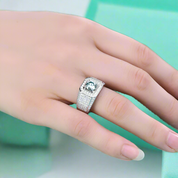 1.0 Ct Brilliant Round Cut Diamond Men's Rings-Evani Naomi Jewelry