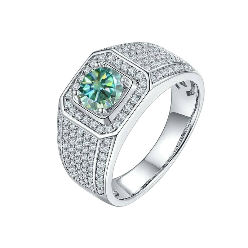 1.0 Ct Brilliant Round Cut Diamond Men's Rings-Evani Naomi Jewelry
