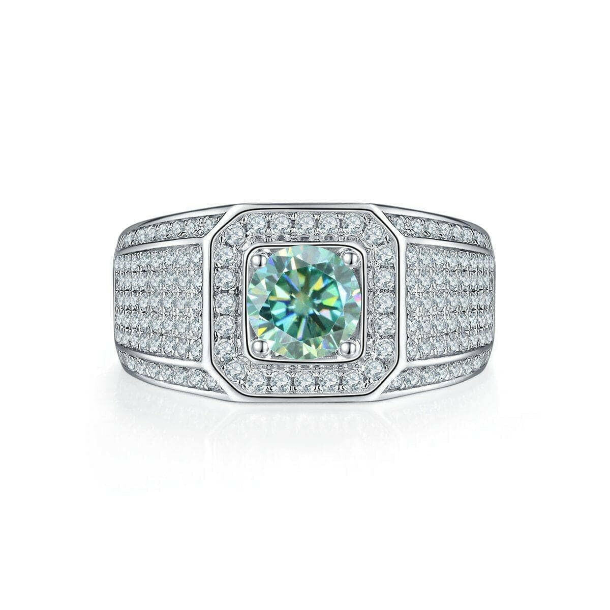1.0 Ct Brilliant Round Cut Diamond Men's Rings-Evani Naomi Jewelry