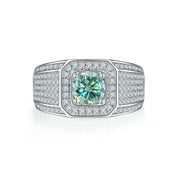 1.0 Ct Brilliant Round Cut Diamond Men's Rings-Evani Naomi Jewelry