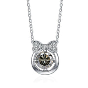 1.0 Ct Diamond Bowknot Pendant Necklace-Evani Naomi Jewelry