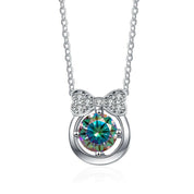 1.0 Ct Diamond Bowknot Pendant Necklace-Evani Naomi Jewelry