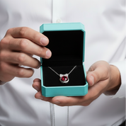 1.0 Ct Bowknot Ruby Birthstone Pendant Necklace-Evani Jewelry