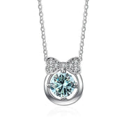 1.0 Ct Diamond Bowknot Pendant Necklace-Evani Naomi Jewelry
