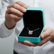 1.0 Ct Bowknot Tourmaline Birthstone Pendant Necklace