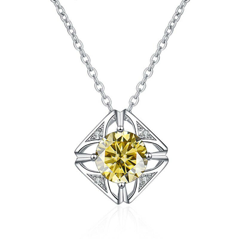 1.0 Ct Diamond Classic Pendant Necklace-Evani Naomi Jewelry
