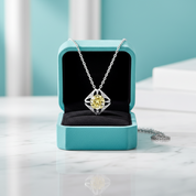 1.0 Ct Classic Topaz and Citrine Pendant Necklace