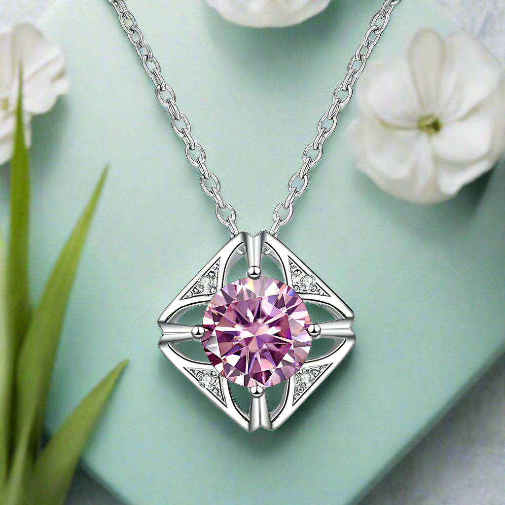 1.0 Ct Diamond Classic Pendant Necklace-Evani Naomi Jewelry
