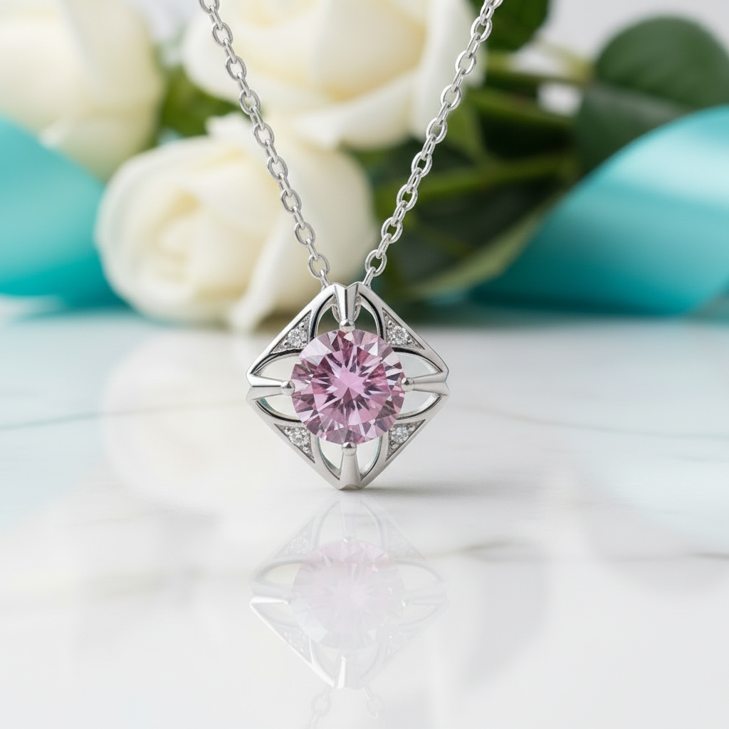 1.0 Ct Tourmaline Birthstone Classic Pendant Necklace - Evani Naomi Jewelry