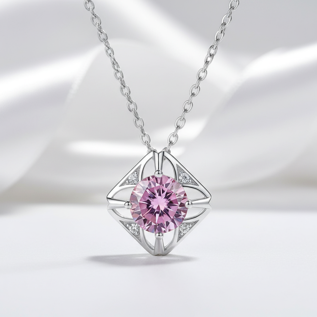 1.0 Ct Tourmaline Birthstone Classic Pendant Necklace