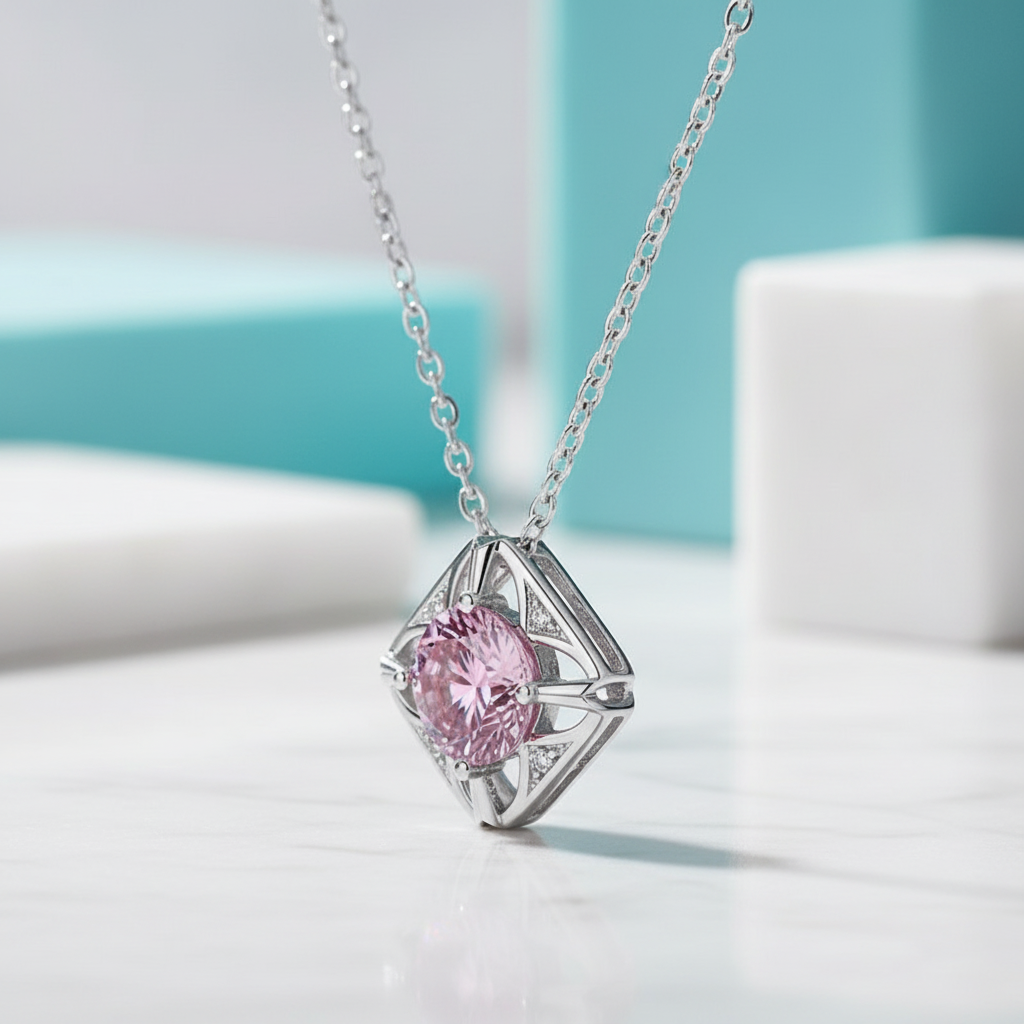 1.0 Ct Tourmaline Birthstone Classic Pendant Necklace