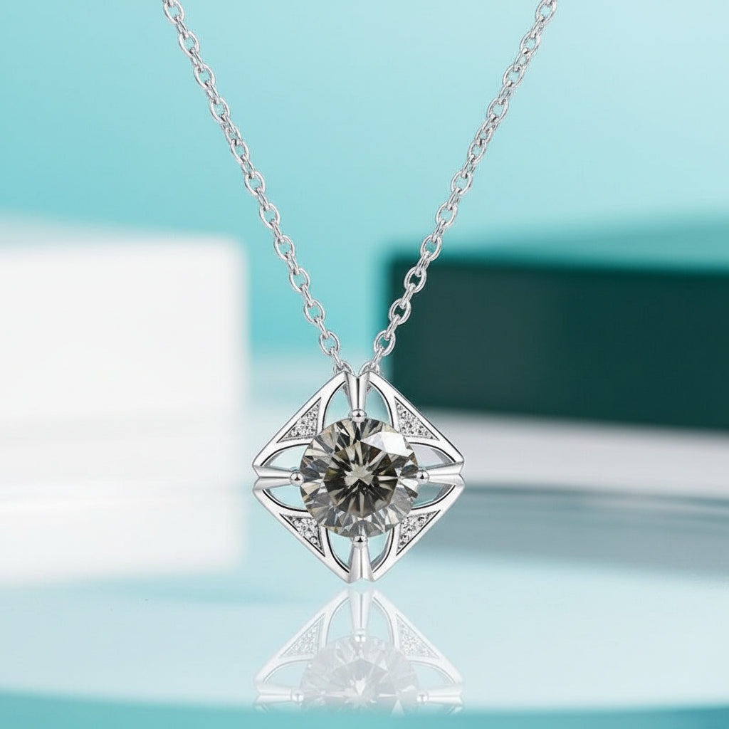 1.0 Ct Diamond Classic Pendant Necklace-Evani Jewelry