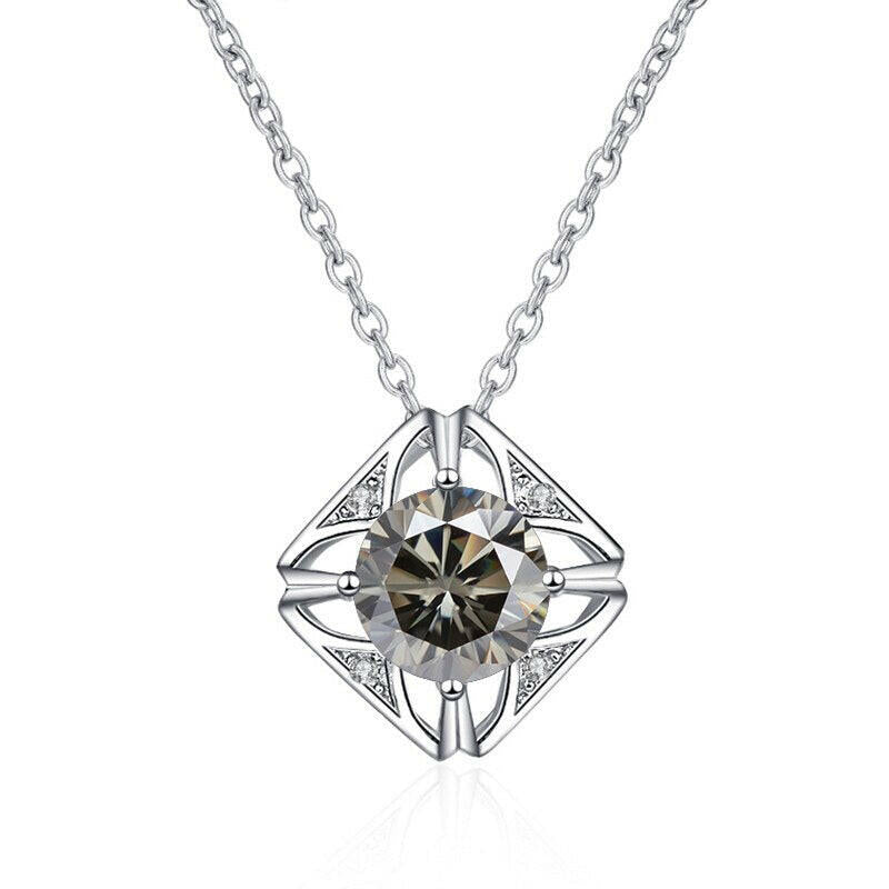 1.0 Ct Diamond Classic Pendant Necklace-Evani Naomi Jewelry