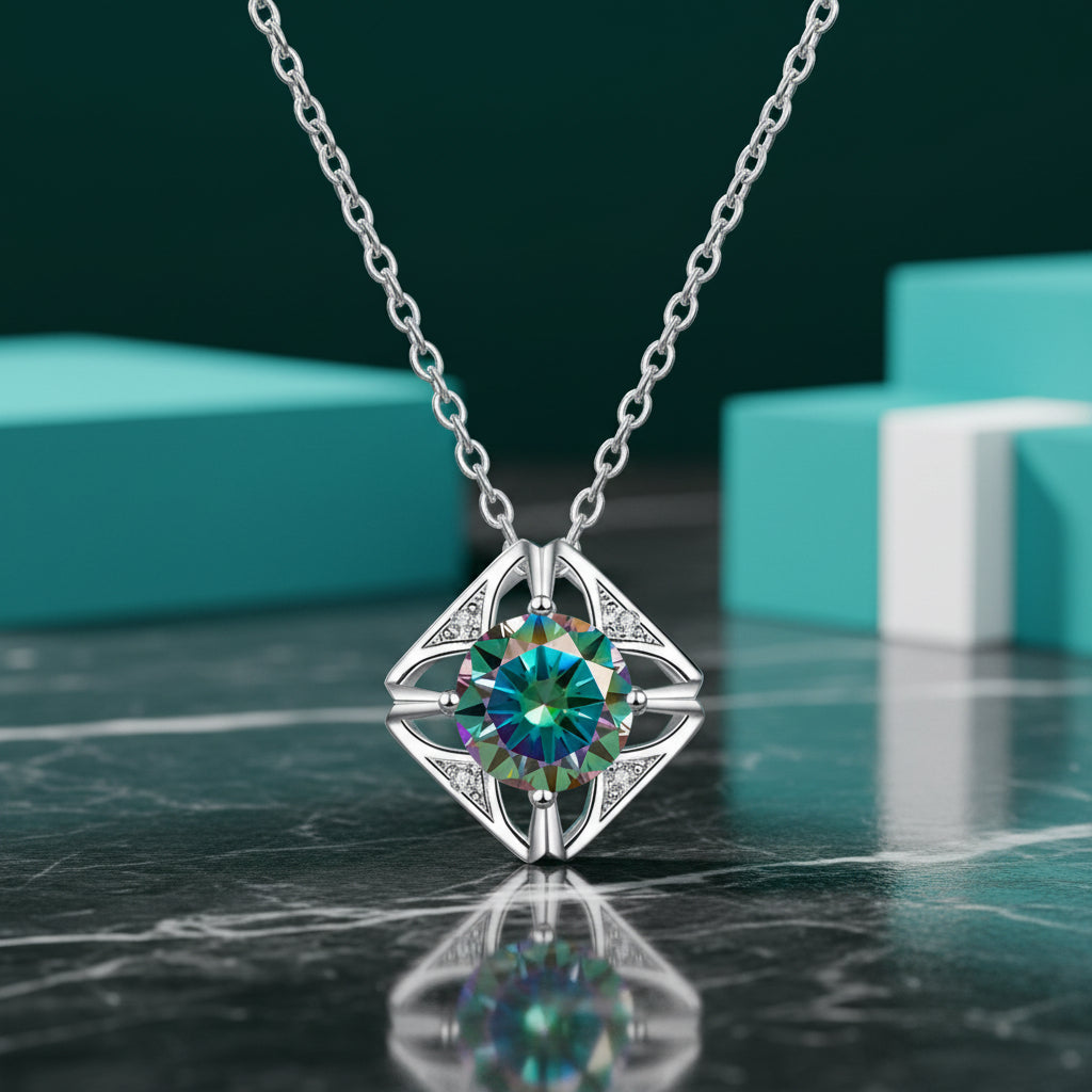 1.0 Ct Diamond Classic Pendant Necklace-Evani Jewelry