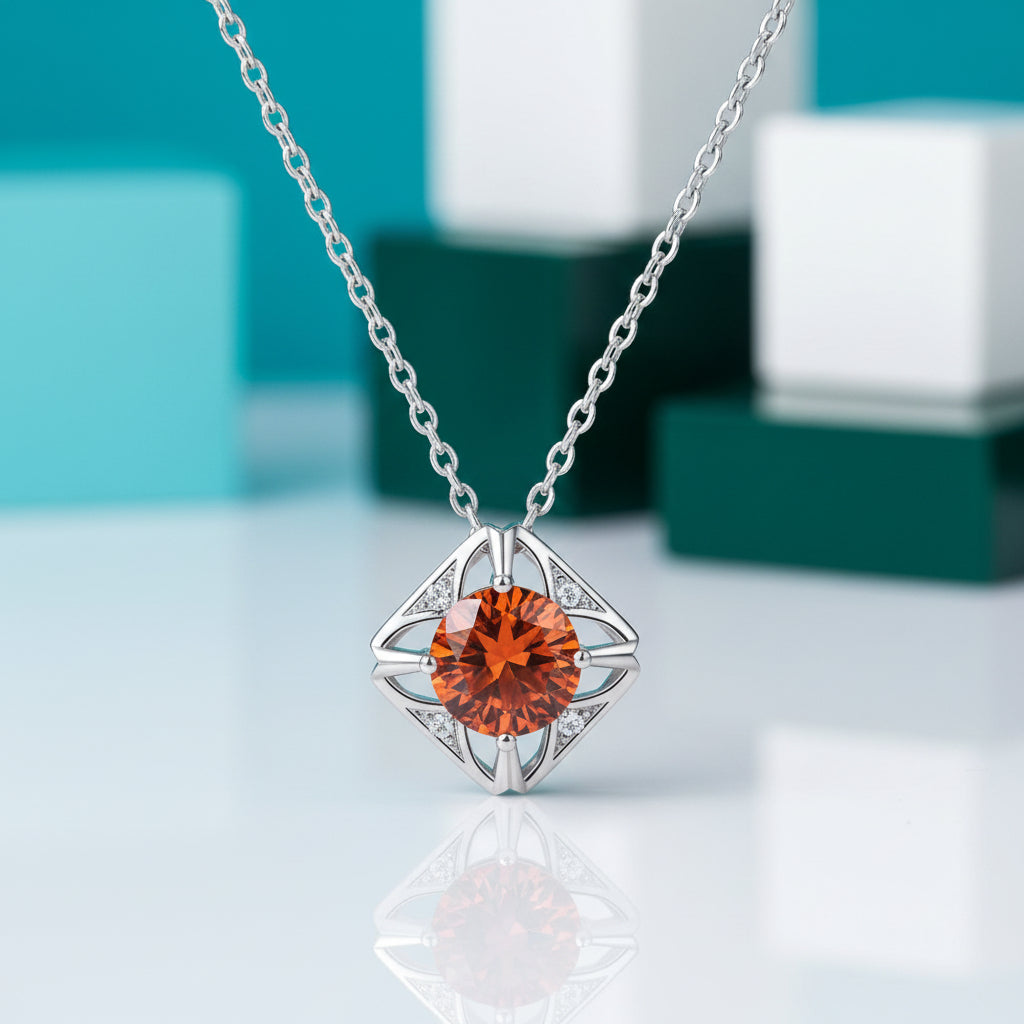 1.0 Ct Diamond Classic Pendant Necklace-Evani Jewelry