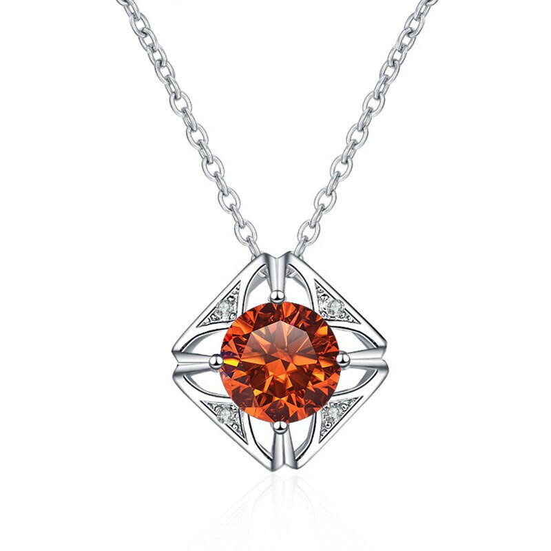 1.0 Ct Diamond Classic Pendant Necklace-Evani Naomi Jewelry