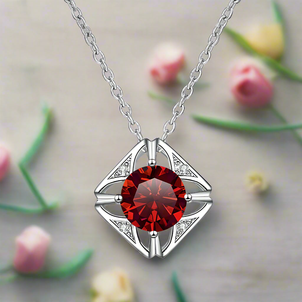 1.0 Ct Diamond Classic Pendant Necklace-Evani Naomi Jewelry