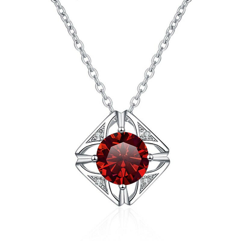1.0 Ct Diamond Classic Pendant Necklace-Evani Naomi Jewelry