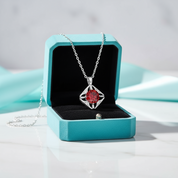 1.0 Ct Classic Garnet Pendant Necklace-Evani Jewelry