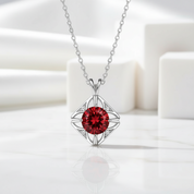 1.0 Ct Classic Ruby Pendant Necklace-Evani Jewelry