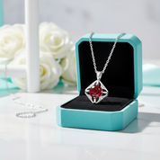 1.0 Ct Classic Ruby Pendant Necklace-Evani Jewelry