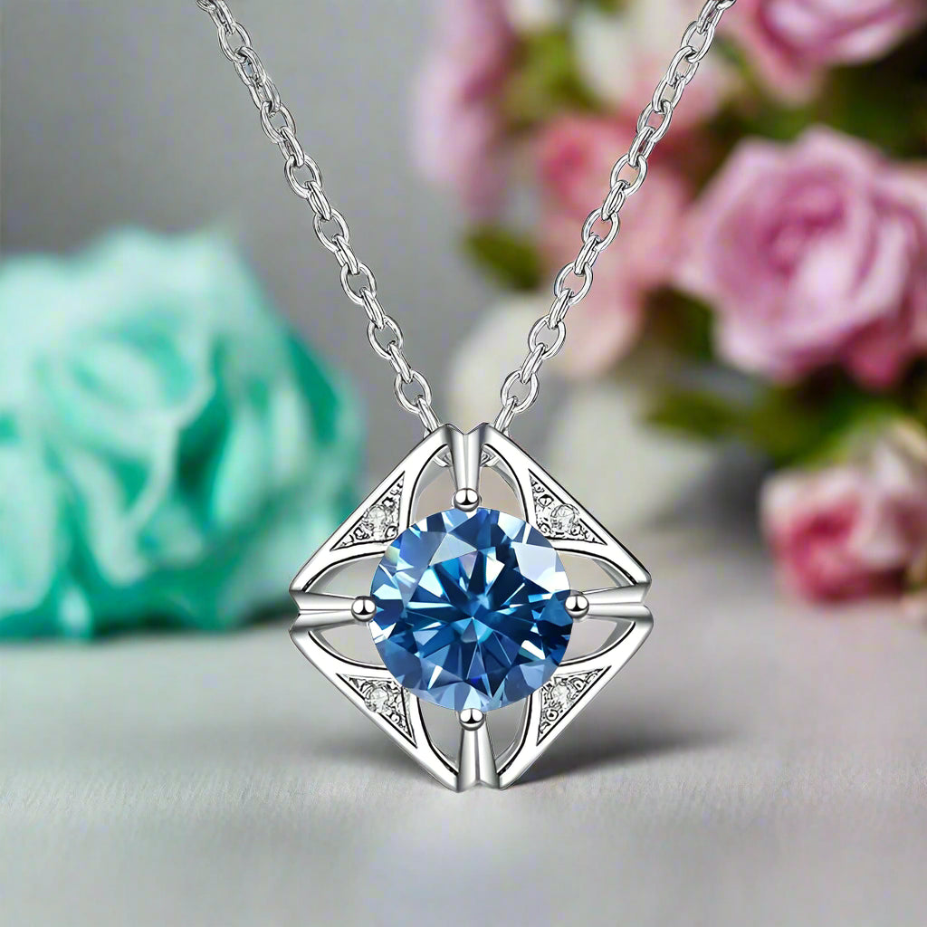 1.0 Ct Diamond Classic Pendant Necklace-Evani Naomi Jewelry