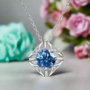 1.0 Ct Diamond Classic Pendant Necklace-Evani Naomi Jewelry