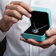 1.0 Ct Sapphire Birthstone Classic Pendant Necklace-Evani Jewelry