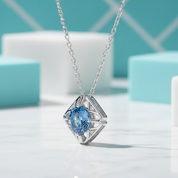 1.0 Ct Sapphire Birthstone Classic Pendant Necklace-Evani Jewelry