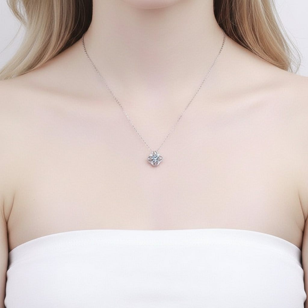1.0 Ct Diamond Classic Pendant Necklace-Evani Jewelry