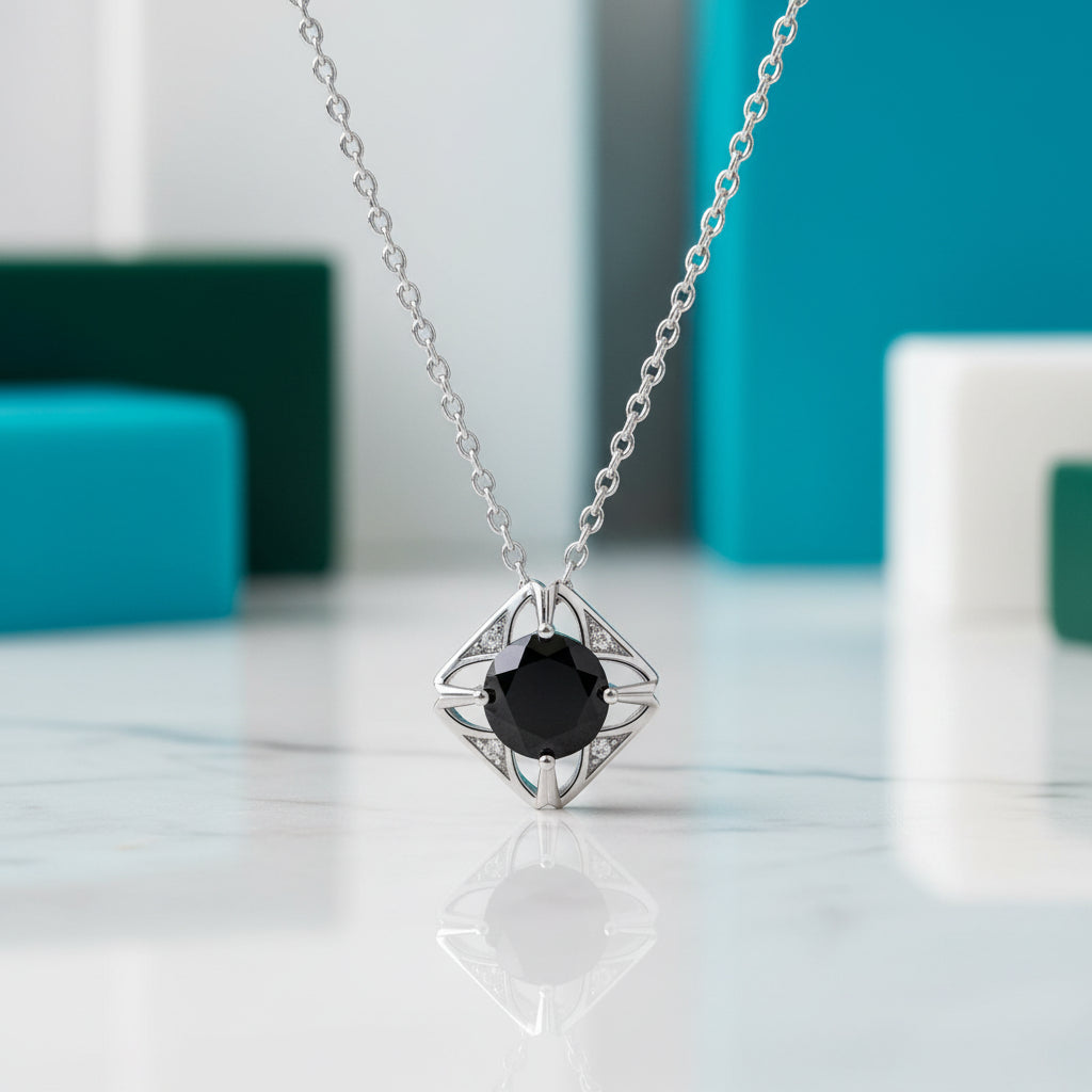 1.0 Ct Diamond Classic Pendant Necklace-Evani Jewelry