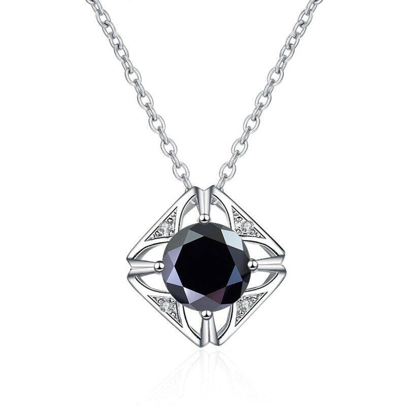 1.0 Ct Diamond Classic Pendant Necklace-Evani Naomi Jewelry