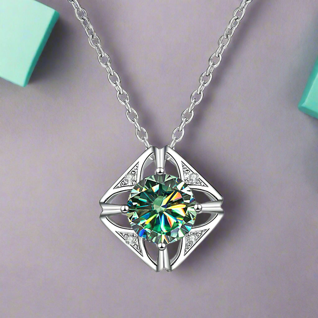 1.0 Ct Diamond Classic Pendant Necklace-Evani Naomi Jewelry