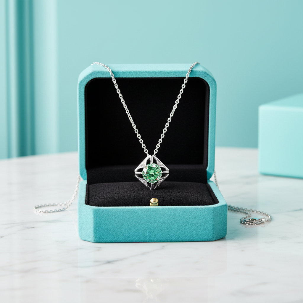 1.0 Ct Classic Peridot Pendant Necklace-Evani Jewelry