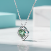 1.0 Ct Classic Peridot Pendant Necklace-Evani Jewelry
