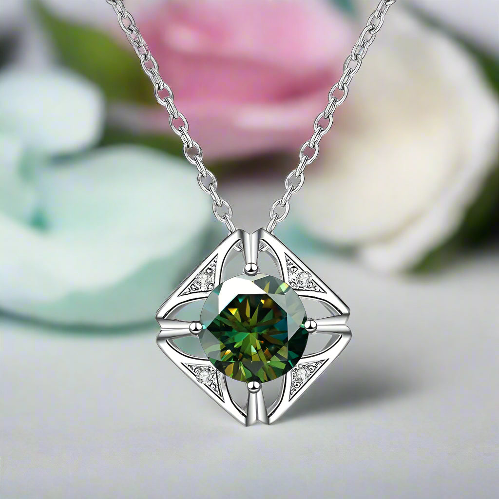 1.0 Ct Diamond Classic Pendant Necklace-Evani Naomi Jewelry